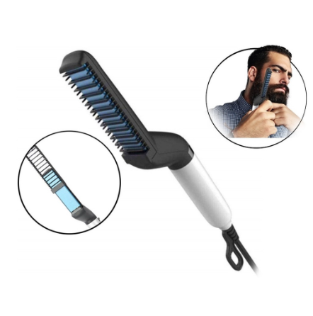 Pettine elettrico per barba e capelli da uomo